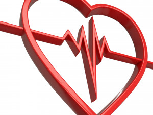heartbeat pulse symbol 3D Model