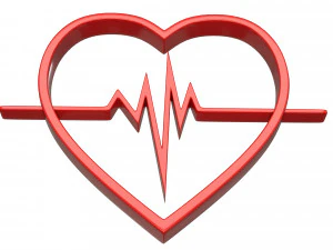 heartbeat pulse symbol 3D Model