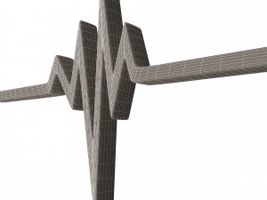 pulse symbol 3D Model