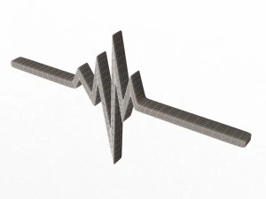 pulse symbol 3D Model