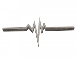 pulse symbol 3D Model