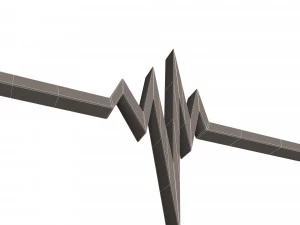 pulse symbol 3D Model