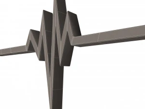 pulse symbol 3D Model