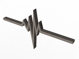 pulse symbol 3D Model