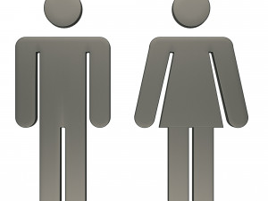 male and female symbol 3D Model