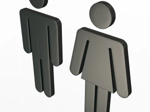male and female symbol 3D Model