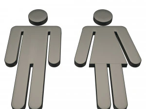 male and female symbol 3D Model