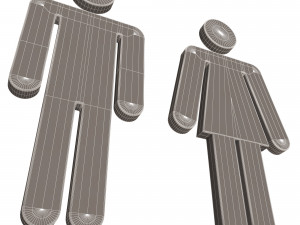 male and female symbol 3D Model