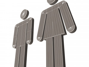 male and female symbol 3D Model