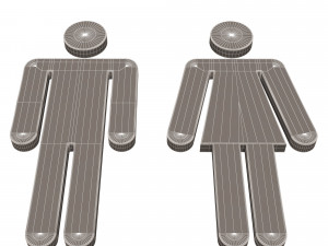 male and female symbol 3D Model