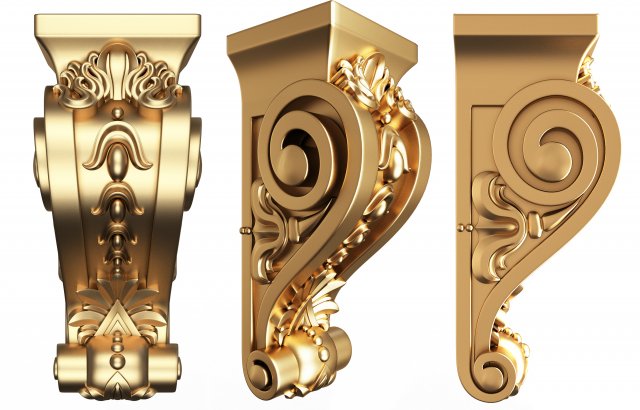 corbel carved 07 3D-Modell .c4d .max .obj .3ds .fbx .stl .blend 
