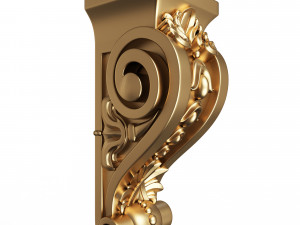 corbel carved 07 3D-Modell