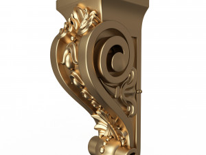 corbel carved 07 3D-Modell