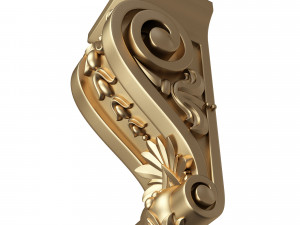 corbel carved 07 3D-Modell