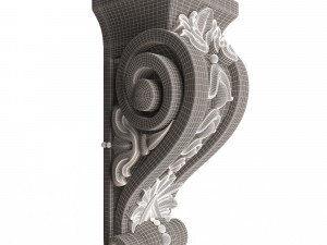corbel carved 07 3D-Modell