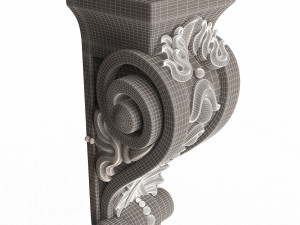 corbel carved 07 3D-Modell