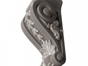 corbel carved 07 3D-Modell