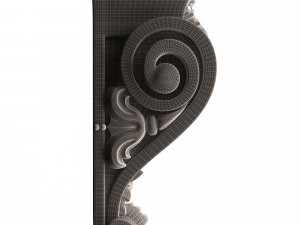 corbel carved 07 3D-Modell