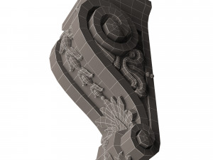 corbel carved 07 3D-Modell