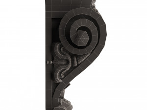 corbel carved 07 3D-Modell