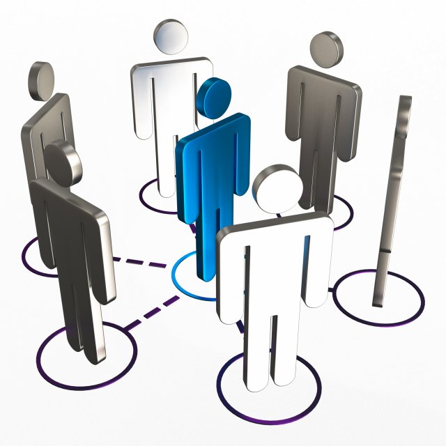 network connection symbol Modello 3D .c4d .max .obj .3ds .fbx .stl .blend 