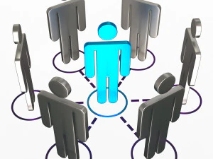 network connection symbol 3D Model