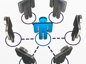 network connection symbol Modello 3D