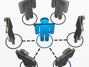 network connection symbol 3D Model