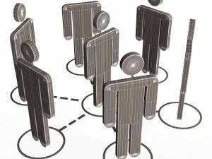 network connection symbol 3D Model