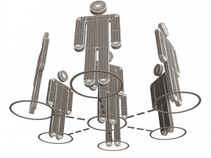 network connection symbol Modello 3D