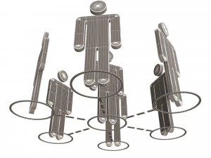 network connection symbol 3D Model