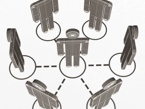 network connection symbol 3D Model