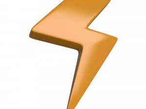 thunder symbol 3D Model