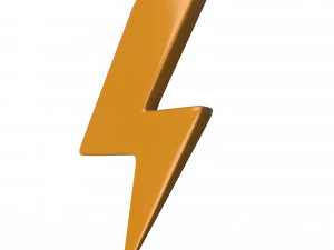 thunder symbol 3D Model