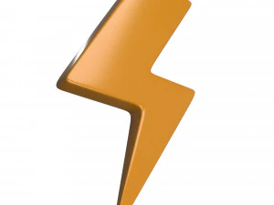 thunder symbol 3D Model