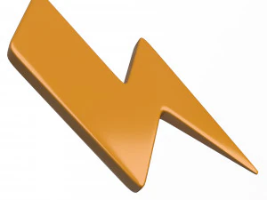 thunder symbol 3D Model