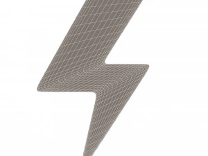 thunder symbol 3D Model