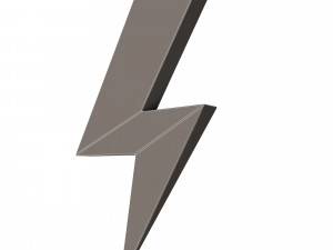 thunder symbol 3Dモデル