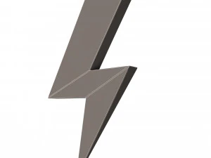 thunder symbol 3D Model