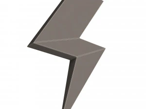 thunder symbol 3D Model