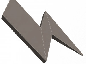 thunder symbol 3Dモデル