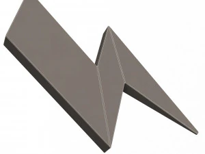 thunder symbol 3D Model