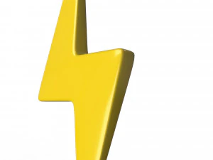 번개 기호 3D 모델