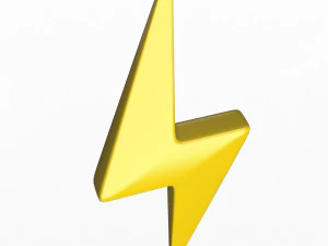 번개 기호 3D 모델