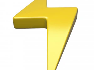 번개 기호 3D 모델