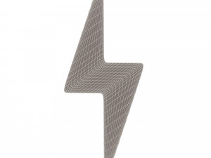 lightning symbol Modello 3D