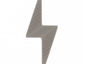 번개 기호 3D 모델