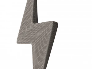 번개 기호 3D 모델