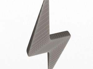 lightning symbol Modello 3D