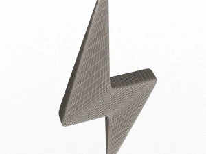 번개 기호 3D 모델
